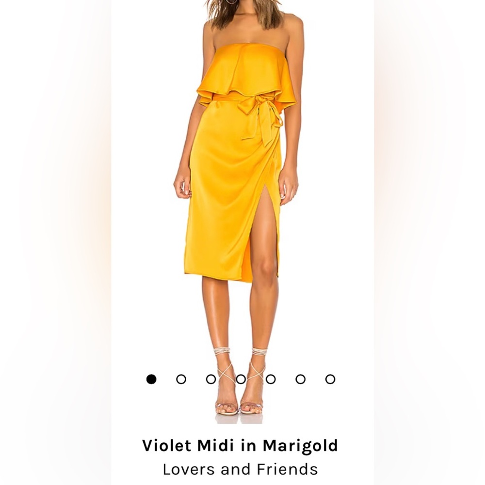 Yellow Lovers + Friends' Violet Midi